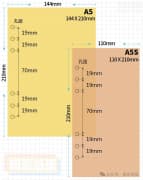 手账本内页尺寸大全及内页孔距详解